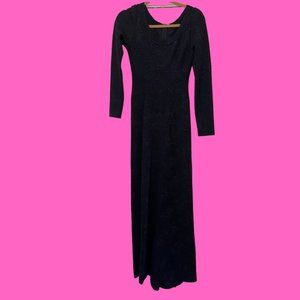 Alaia Navy Blue Evening Gown